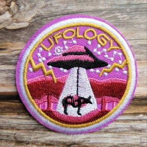 3/13$  Ufolgy Ufo Alien Abduction Iron on Patch.